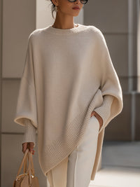 Jennifer | Oversized Sweter z Luźnym Dekoltem