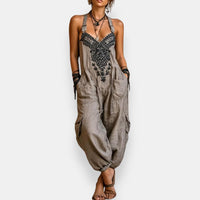María Teresa | Boho haftowany kombinezon