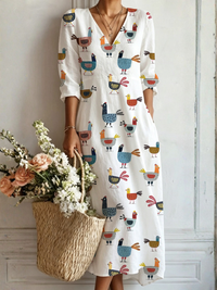 Evi boho maxi-sukienka