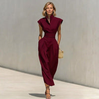 Sabine | High-Neck Two-Piece Skirt Set