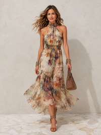 Kasia | Elegancka Sukienka Maxi na Halter