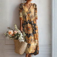 Sukienka Dora z kwiatowym nadrukiem i naturalną elegancją