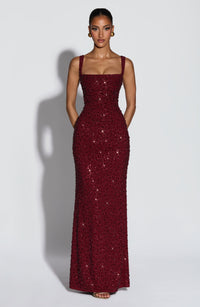ROSALIND | Maxikleid z Kwadratowym Dekoltem