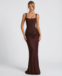 OLIVIA | Sukienka Maxi w Kształcie Klepsydry