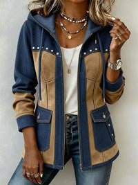 Sadie | Dwukolorowa Kurtka w Stylu Western